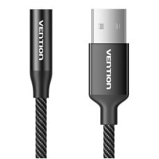 Single-port USB external sound card Vention Gome 0.25m (black)