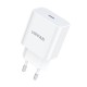 Wall charger VFAN E04 USB-C 20W QC 3.0 + Lightning cable - White