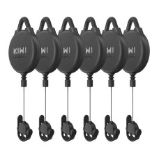 VR kabelio skriemulio sistema-6 vnt Kiwi Design V2-6, skirtas Meta Quest 2 Black
