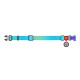 Waudog gradient nylon dog collar with QR code, blue , size M