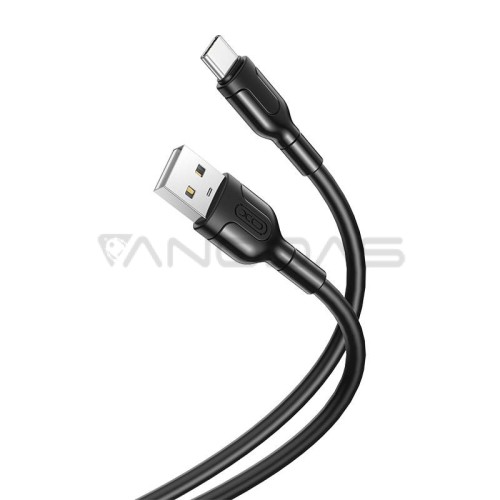 XO USB - USB-C kabelis 2.1A - Juodas 