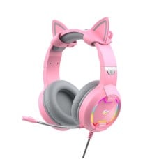 Žaidimų ausinės Havit GAMENOTE H2233d RGB (rožinės)