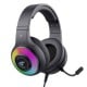 Žaidimų ausinės Havit H2042d RGB (juodos)