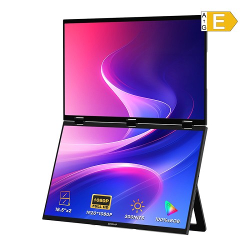 ZEUSLAP Z18W dvigubas 18 colių nešiojamas monitorius ZEUSLAP Z18W dvigubas 18 colių nešiojamas monitorius
