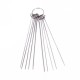 Set of 10 steel needles - 0.7mm to 1.3mm - for desoldering electronic components