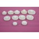 Set of 11 gears and sprockets - for electric motors