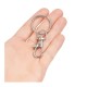 Ring 14mm With Carabiner Key Ring Clasp