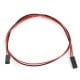 2-PIN tape cable - 40cm - pitch 2.54 mm - female-female DuPont
