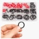 Set of 250 seals - Universal O-rings - washers - rubber grommets