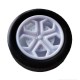 26x6mm rubber wheel - for 2mm axle - for robots and DIY vehicles