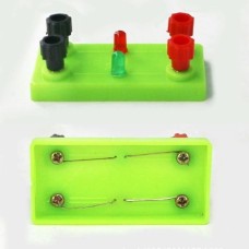 2x LEDs on a stand - for experiments and construction of electrical circuits