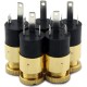 3.5mm headphone jack socket, screwed, gold-plated PJ-392