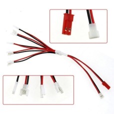 3.7 V 1-in-5 įkroviklio laidas (Molex 51005 kištukas), skirtas Sym ir Walker mini dronams