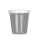 30ml measuring cup - Plastic container with lid - lockable 30ml measuring cup - Plastic container with lid - lockable