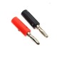 4 mm Banana plugs - pair (black/red) - screwed with housing