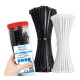 Set of 400 pcs Cable Ties Strong UV - black /white Box
