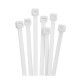 Set of 400 pcs Cable Ties Strong UV - black /white Box