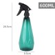 600ml bottle - with atomizer - sprayer - green