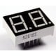 7-segment LED display 2 digits - red, common cathode 0.56 inch