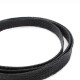 8 mm kabelių pynė - poliesterio pynė / pynė - juoda - 1 mb
