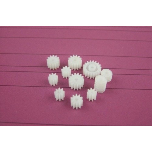 Set of 9 gears and sprockets + 2 worm gears - for electric motors Set of 9 gears and sprockets + 2 worm gears - for electric motors