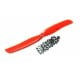 ABC-Power 9x5 propeller - orange - 9050 propeller with reduction insert
