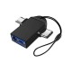 Adapter - Adapter - USB type C to USB - steel - OTG Adapter - Adapter - USB type C to USB - steel - OTG