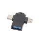 Adapter - Adapter - USB type C to USB - steel - OTG Adapter - Adapter - USB type C to USB - steel - OTG