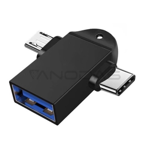 Adapter - Adapter - USB type C to USB - steel - OTG  Adapter - Adapter - USB type C to USB - steel - OTG