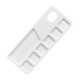 Akrilinių dažų paletė 9x22cm plastikinis stačiakampis padėklas