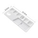 Akrilinių dažų paletė 9x22cm plastikinis stačiakampis padėklas