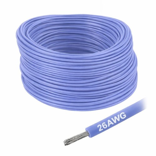 Alavuotas varinis silikoninis laidas 26AWG - 28 gyslų - 0.14 mm2 - raudonas - lankstus Alavuotas varinis silikoninis laidas 26AWG - 28 gyslų - 0.14 mm2 - raudonas - lankstus