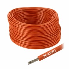 Tinned copper silicone cable 26AWG - 28 cores - 0.14mm2 - orange - flexible