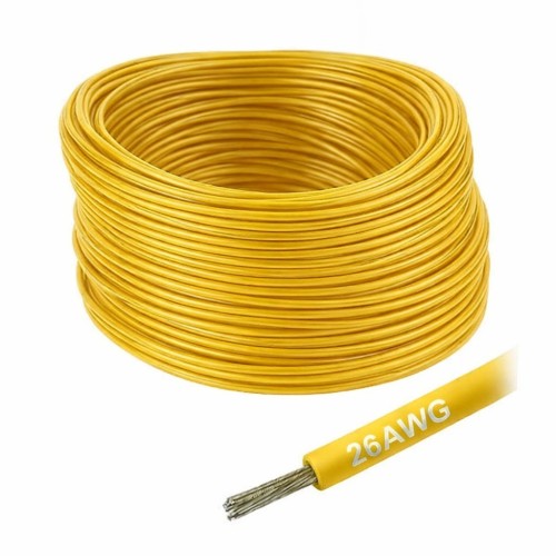 Alavuotas varinis silikoninis laidas 26AWG - 28 gyslų - 0.14 mm2 - raudonas - lankstus Alavuotas varinis silikoninis laidas 26AWG - 28 gyslų - 0.14 mm2 - raudonas - lankstus