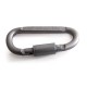 Aluminum screw-on carabiner Type-D - 80mm - Carabiner - Survival - EDC