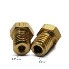 Antgalis 0.4 mm M6 – siūlas 3.0 mm – H12.5 mm – kūginis – RepRap E3D V5 V6
