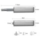 Tip-On bumper - 80mm - Shock absorber for wardrobe cabinet - Push to Open