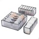 Underwear organizer - 6 compartments - drawer insert - foldable - fabric