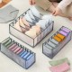 Underwear organizer - 6 compartments - drawer insert - foldable - fabric