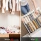 Underwear organizer - 7 compartments - drawer insert - foldable - fabric