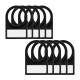 Description Plate With Glass Under Button Lockable Hole 22mm Black x10pcs