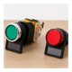 Description Plate With Glass Under Button Lockable Hole 22mm Black x10pcs