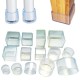 Protective covers for furniture legs 20x20mm - 4 pcs - Silicone cover for legs Protective covers for furniture legs 20x20mm - 4 pcs - Silicone cover for legs