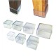 Protective covers for furniture legs 30x30mm - 4 pcs - Silicone cover for legs