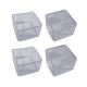 Protective covers for furniture legs 30x30mm - 4 pcs - Silicone cover for legs