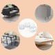 Protective covers for furniture legs - round 25mm - 4 pcs - Silicone cover for legs