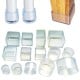 Protective covers for furniture legs - round 25mm - 4 pcs - Silicone cover for legs