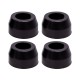 Round rubber feet - 20x16x10.5mm - black - for furniture - 4 pcs.
