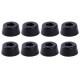 Round rubber feet - 28x22x15mm - black - for furniture - 4 pcs.