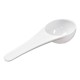 Round plastic spoon - measuring cup - 5g - disposable